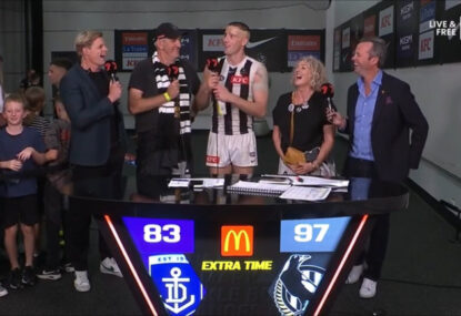 LISTEN: Darcy Cameron accidentally reveals mate's NSFW nickname on live TV