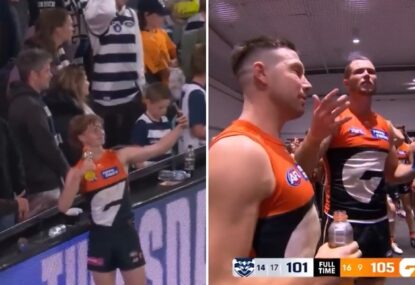 WATCH: Young Giants too busy getting selfies with fans, delay the team song