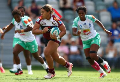 Reds' 'Baby Rhino' batters Drua, Tahs suffer injury concerns ahead of Super Rugby W grand final
